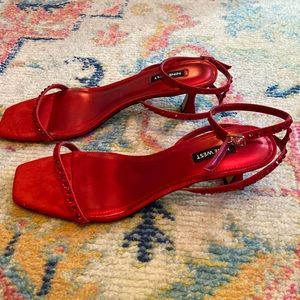 Nine West Red Sparkle Heels